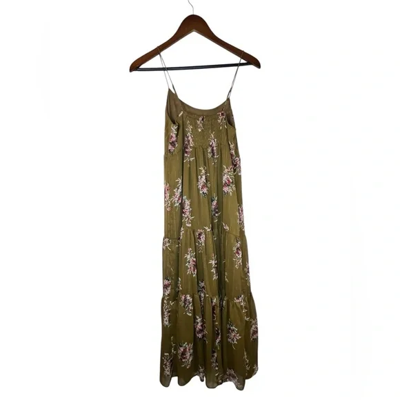 Madewell Cami Tier Midi Dress in Metallic Classic Corsage, L3323 - Picture 5 of 8